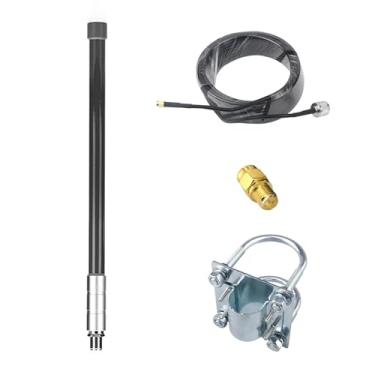 Imagem de Antena de fibra de vidro LoRa 915MHz para ambientes externos de 5,8 dBi com cabo de baixa perda de 2,8 m para hotspot de hélio RAK Nebra Bobcat 300 SenseCAP M1 Hotspot HNT Miner Heltec V3 Meshtastic