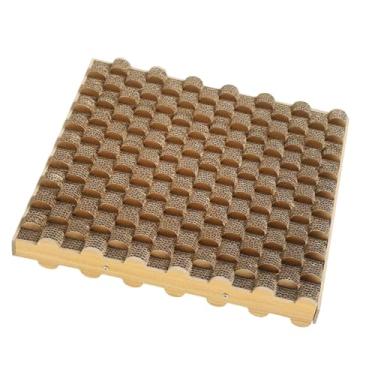 Imagem de WeiLaiKeQi Placa arranhadora para gatos, cama de descanso, portátil, confortável, leve, brinquedos de treinamento, suprimentos para animais de estimação, papelão