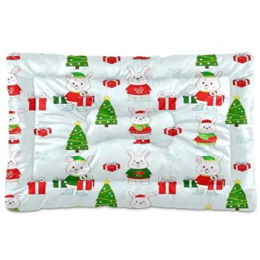 Imagem de SEHANY Cama para cães e gatos com fundo antiderrapante, caixa de canil, colchão macio para animais de estimação, lavável para cães pequenos, médios e grandes, gatos, 91 x 61 cm