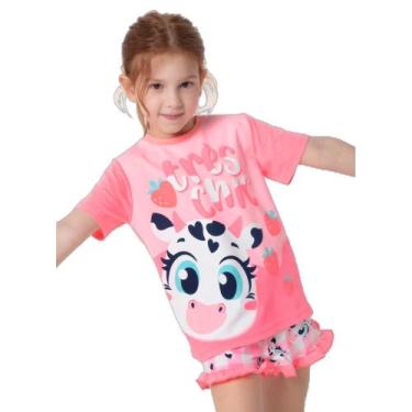 Imagem de Pijama Manga Curta Viscolycra Menina Vaca Romântica - Puket, 2
