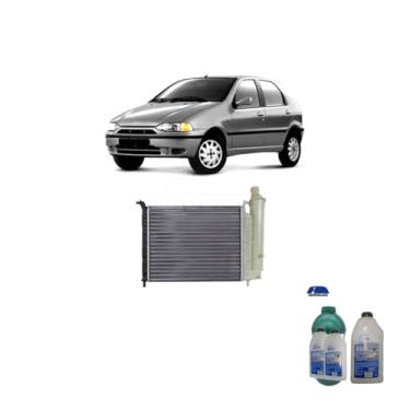 Imagem de Kit Radiador Palio 1.0 96> + Aditivo Lubrax Verde 1L + Água Desmineralizada