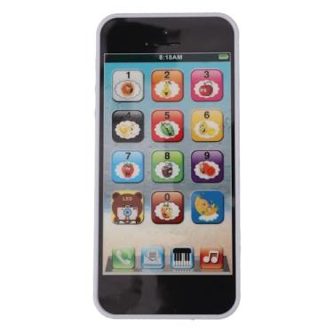 Imagem de Ymiko Smartphone de Brinquedo para Crianças Aprendendo Com Tela Sensível Ao Toque, Reprodutor de Música e Luzes LED Coloridas, Telefone Interativo Com 8 Modos de Diversão para Crianças, Carregamento