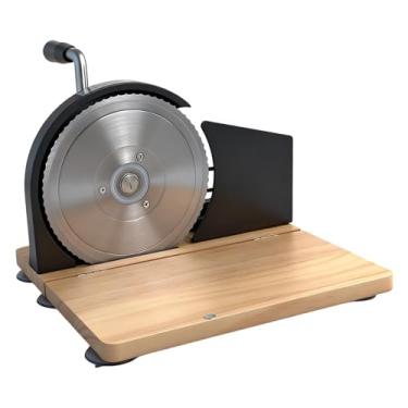 Imagem de Baoblaze Fatiador de pão manual, utensílios de panificação, lâminas serrilhadas clássicas premium, espessura ajustável para pão de fermentação caseiro, Preto