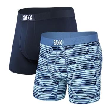 Imagem de SAXX – Cueca boxer ultra macia, pacote com 2 unidades com suporte integrado – Roupa íntima masculina, outono