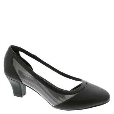 Imagem de ARRAY Sapato feminino Eve Lucite Trim salto baixo, Preto, transparente, 36