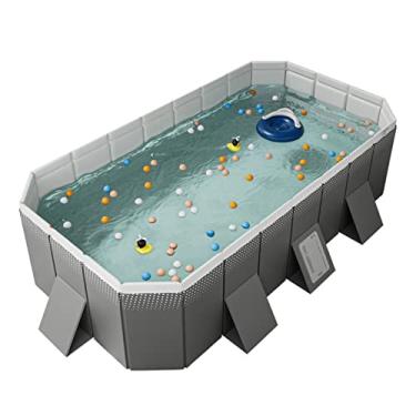 Imagem de LMJYU Piscina dobrável para crianças e adultos para animais de estimação, piscina para filhotes, bacia de banho para animais de estimação, banheira dobrável para animais de estimação, exterior
