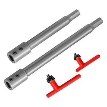 Imagem de FashionCha 2 Extensões de Broca (7 E 10 Polegadas) com Mandril E Chave para Perfuração de Madeira E Furos de Fundo Plano.