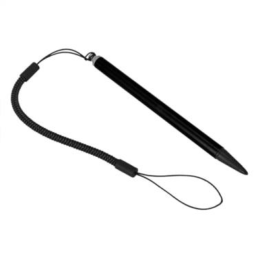 Imagem de Generic Caneta de Toque Resistiva para Tela Com Corda de Mola, Protetor de Arranhões e Impressões Digitais para PDA, MP4, MP5 (Preto)