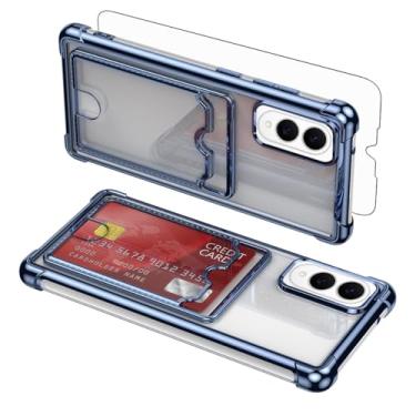 Imagem de Asuwish Capa de celular para Samsung Galaxy S25 Edge com protetor de tela de vidro temperado e suporte de cartão rígido híbrido resistente à prova de choque acessórios S25Edge 25S S 25 25Edge feminino
