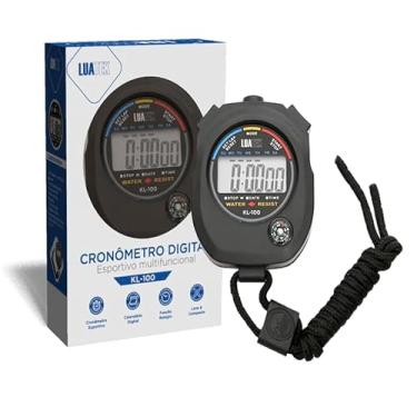 Imagem de Cronômetro Digital Esportivo Multifuncional - Com Bússola, Display LCD, Resistente à Água, Com Função de Alarme Para Natação, Corrida e Outras Atividades