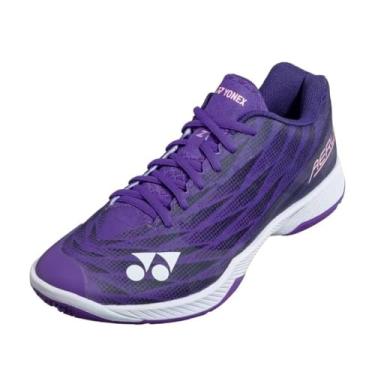 Imagem de YONEX Tênis de quadra Power Cushion Aerus Z2 feminino para uso interno (uva), Uva, 36