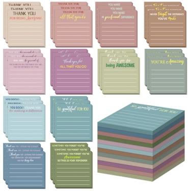 Imagem de Yinder 48 peças de notas adesivas de agradecimento do funcionário, presente de Natal, blocos de notas de motivação a granel, mini presente inspirador para professor, enfermeira, colega de trabalho