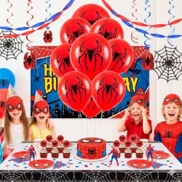 Imagem de Bexigas balão n11 Decoração Homem Aranha Festa Aranha 25/200 - happy D