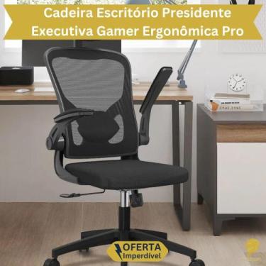 Imagem de Cadeira Escritório Executiva Gamer Ergonômica Giratória Ajustável Regu