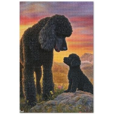 Imagem de Quebra-cabeça de 500 peças de pintura de cachorro cachorro cachorro adulto quebra-cabeça elefante branco arte pintura animal, 50 x 37 centímetros