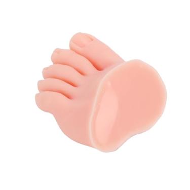 Imagem de Yinhing Modelo de pé de Unha Falsa Multifuncional, Reutilizável, Portátil, Silicone Macio, Treinamento, Meio pé para Prática de Unhas, Entusiastas, Iniciantes, Escolas de Beleza, (Esquerda)