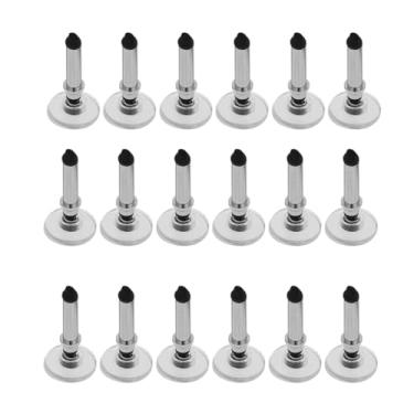 Imagem de 18 peças de pontas de substituição universais prateadas, pontas de disco universais, canetas Stylus substituíveis para tela sensível ao toque, ótimos presentes para compartilhar com famílias