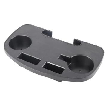 Imagem de POCREATION Bandeja para Cadeira Dobrável, Mesa Lateral Portátil Com Suporte para Celular e Espaço para Copo, Bandeja de Plástico Resistente para Acampamento, Praia e Atividades Ao Ar Livre