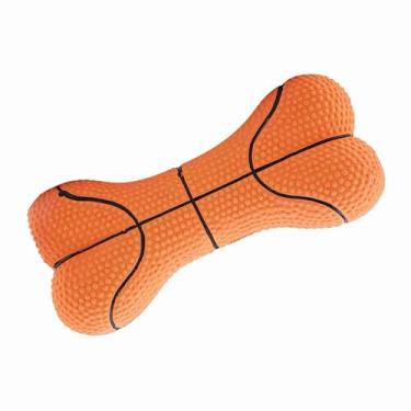 Imagem de Generic Brinquedo para Mastigar Cachorro, Brinquedo para Animais de Estimação Com Osso de Látex Natural Resistente à Mordida para Jogos de Busca e Arremesso, Ecológico para Cães, 13 * 6 * 3 Cm,