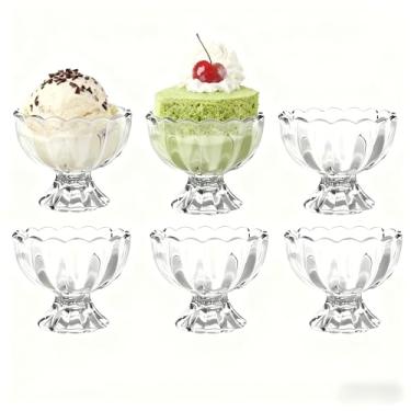 Imagem de Galaria Pacote com 6 tigelas de sobremesa de vidro