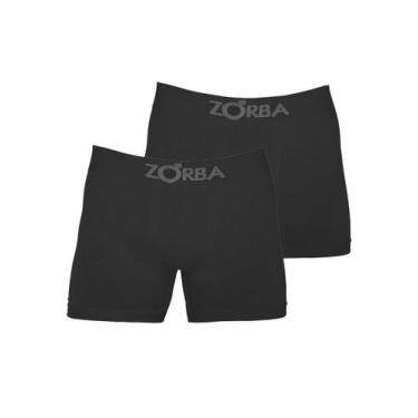 Imagem de Kit com 2 Cuecas Boxer Zorba 781, Preto, G