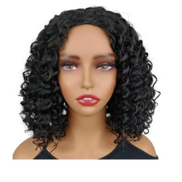 Imagem de Peruca Cacheada Curta Afro Sem Franja Fibra Futura - D&D Commerce