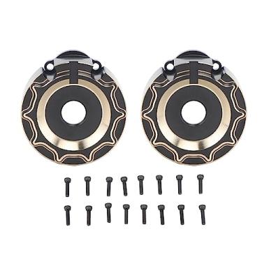 Imagem de SIWOTED 2pcs RC Portal Drive Housing Carcaça de latão traseiro de latão preto com parafusos para