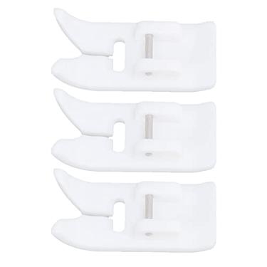 Imagem de Acessórios para máquinas de costura de calcador 3 unidades de plástico leve multiuso para tecidos jeans e máquinas de costura domésticas Ferramenta essencial de fácil instalação