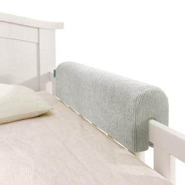 Imagem de Protetor de corrimão de cama AEOCOO 90x14x20cm Soft Memory Foam Grey