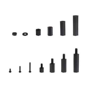 Imagem de Parafusos Espaçadores De Nylon M2 M3 M4 320pcs Macho Fêmea Hex PCB Pla