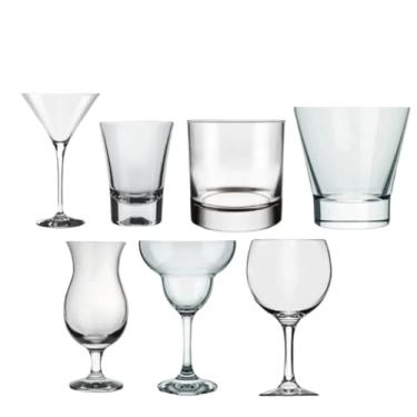 Imagem de Kit de Drinks 14 Copos Taças para Bar Doméstico - Versátil para Caipirinha, Coquetel, Whisky e Drinks Premium, Conjunto Completo para Eventos