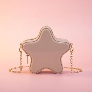 Imagem de Bolsa tiracolo feminina Jelly Star, bolsa de ombro bonita e transparente, pequena bolsa moderna para uso diário, Caqui, Medium, Mochila casual