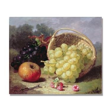 Imagem de NHLDZYH Arte em tela vintage de frutas mortas, pintura clássica de cozinha country, decoração de parede de casa de fazenda quente para sala de jantar e cozinha. A05. 30x36cm-11,8x14,2 pol. Somente
