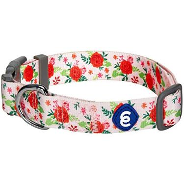 Imagem de Blueberry Pet Coleira de cachorro Essentials Spring Scent Inspirada em Jardim Floral Ajustável em Rosa Bebê, Grande, Pescoço 45 cm-66 cm