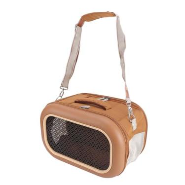 Imagem de Asixxsix Porta-Gatos, Porta-cachorros, animais de Estimação para Gatos Pequenos e Médios, Cães, Filhotes de até 15 Libras, Tecido Oxford de Couro PU, Dobrável à Prova D'água