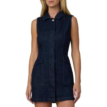 Imagem de Joe's Jeans Minivestido feminino The Irina sem mangas com gola, Enxágue, PP