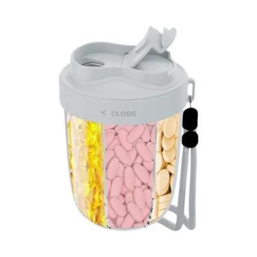 Imagem de Caixa De Armazenamento Portátil Para Medicamentos, Vitaminas E Óleo De