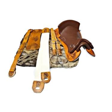 Imagem de Montaria KIT 10x PEÇAS  Sela arreio com MANTA LÃ SOCADA - SELARIA SERR