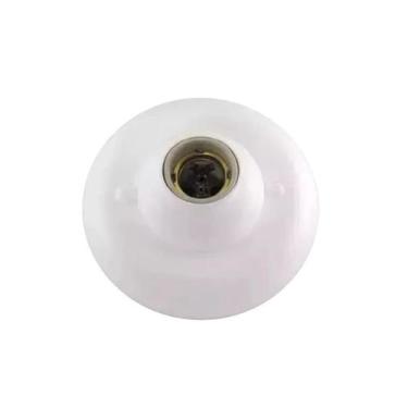 Imagem de Plafon PVC Branco Redondo Soquete Porcelana E27 Interneed Unica, Unica