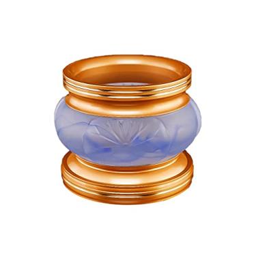 Imagem de U5GAAALPPQ9 Suporte de incenso Zen Decor Queimador de incenso esmaltado de cobre puro decoração de casa incensário em relevo para ornamento de buda incensário presente para seu amigo aromaterapia (cor