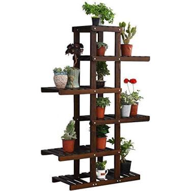 Imagem de U5GAAALPPQ9 Suporte vintage para plantas, suporte de plantas, suporte de vaso de flores, suporte para vaso de flores, suporte para ambientes internos e externos, jardim, pátio, sala de estar