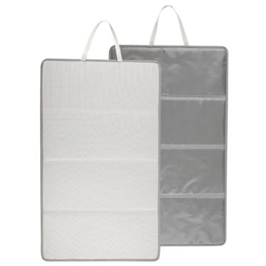 Imagem de MABCIRY Tapete de passar a ferro dobrável, tábua de passar roupa portátil para passar roupas, almofada dobrável, cobertor de passar a ferro resistente ao calor, cobertor de tapete de passar de ferro