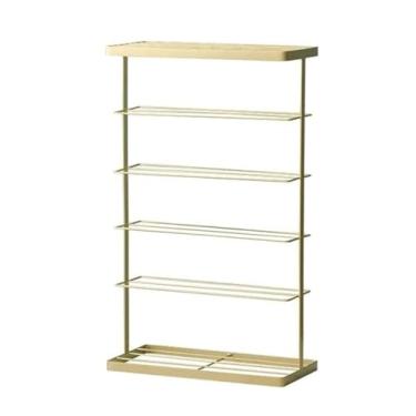 Imagem de 3FLQOOPP Sapateira, organizador de sapatos, 6 níveis, empilhável, sapateira, prateleira, antiderrapante, metal, independente, armário, quarto, sapato, prateleira, armazenamento,