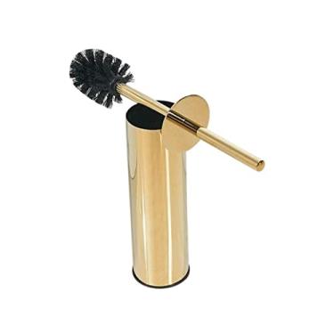 Imagem de Suporte de escova de vaso sanitário, escova redonda de aço inoxidável, suporte de ferramentas de limpeza de banheiro com escova de vaso sanitário, escova de limpeza de vaso sanitário, escova de vaso