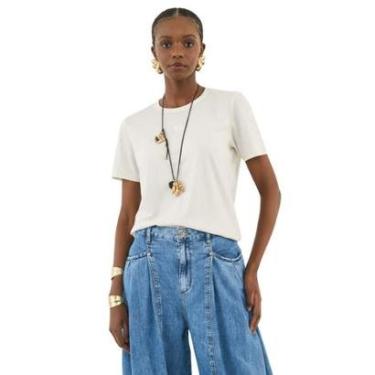 Imagem de Blusa Colcci Manga Curta Com Bordado-Feminino