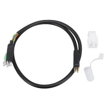 Imagem de Cuofyunl cabo de extensão do motor da bicicleta elétrica m6 macho 9 pinos à prova dwaterproof água cabo extensão para o cubo traseiro dianteiro kit conversão do motor 66cm