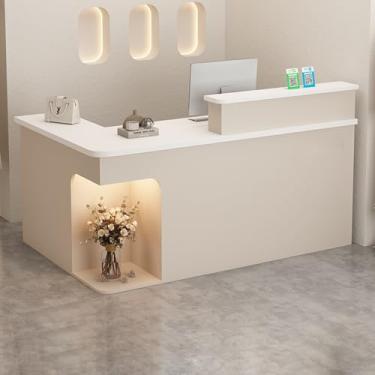 Imagem de Mesa de recepção, recepção, recepção pequena, balcão de loja, mesa de recepção em forma de L, balcão de caixa, balcão de recepção, mesa de recepção de salão, mesa de recepção em pé, mesa de recepção