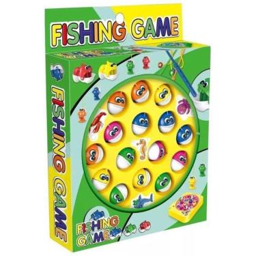 Imagem de Brinquedo Pesca Peixe Jogo Pega Peixe Pescaria Infantil