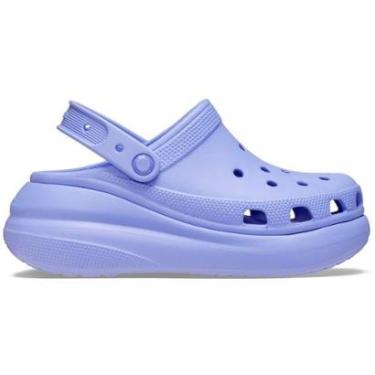 Imagem de Sandália Crocs Classic Crush Platform Clog Digital violet-Feminino