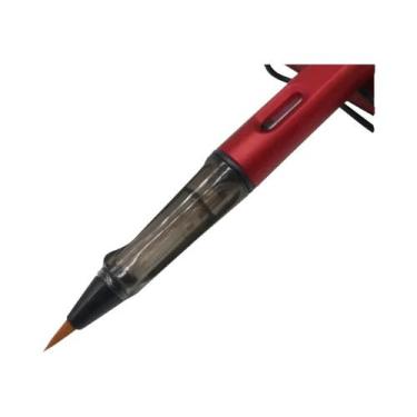 Imagem de Pincel De Cabelo De Doninha Para Caligrafia, Caneta-Tinteiro Com Saco 